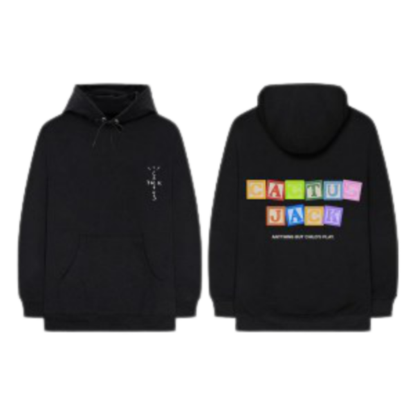 Cactus jack anything but child's play hoodie
